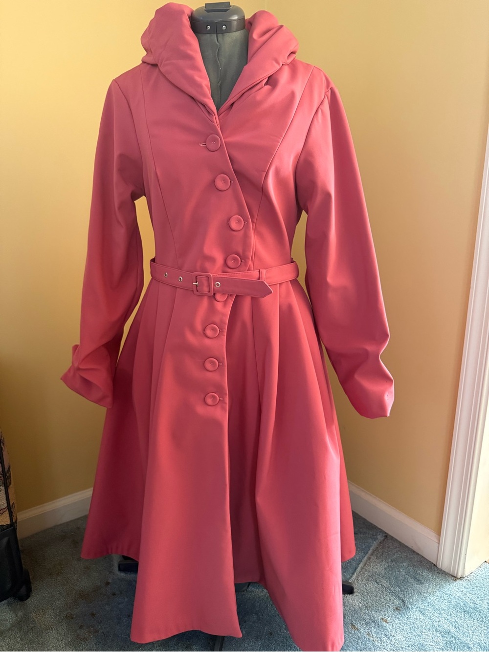 Medium Miss Candyfloss Loris Waterproof Coat in Raspberry